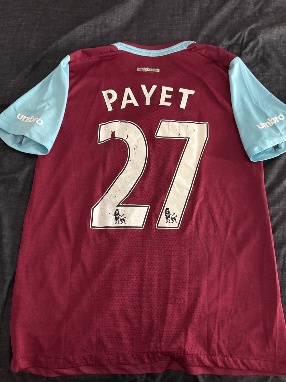 West Ham United #27 Dimitri Payet 2015-16 Umbro Home Jersey PLEASE READ